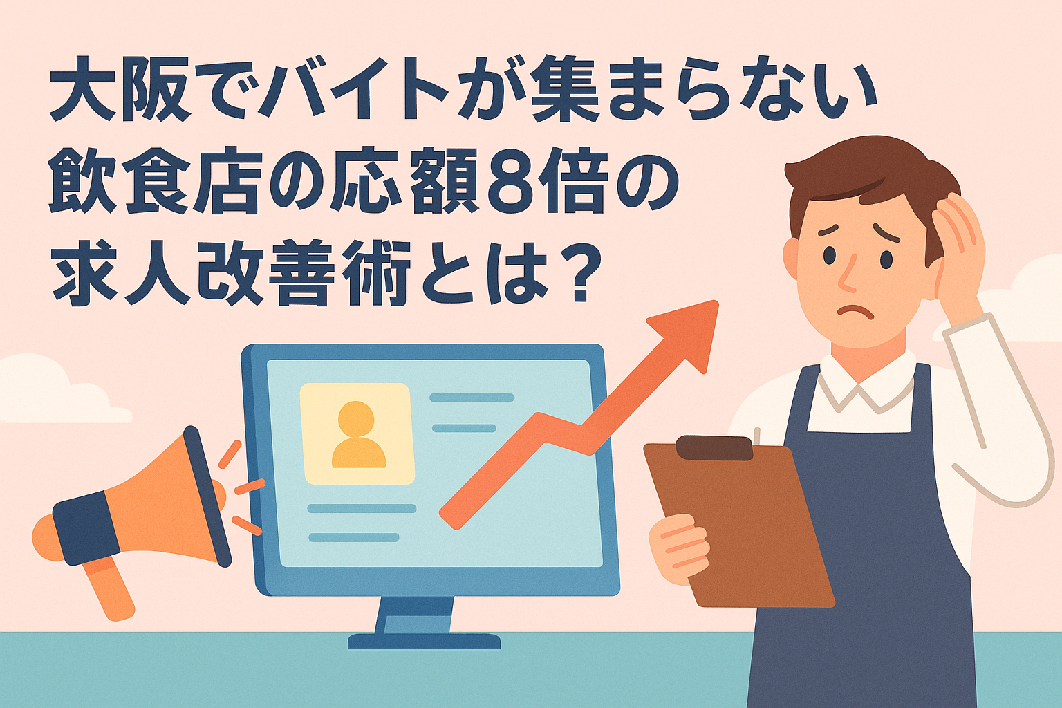 大阪でバイトが集まらない飲食店へ。応募8倍の求人改善術とは？