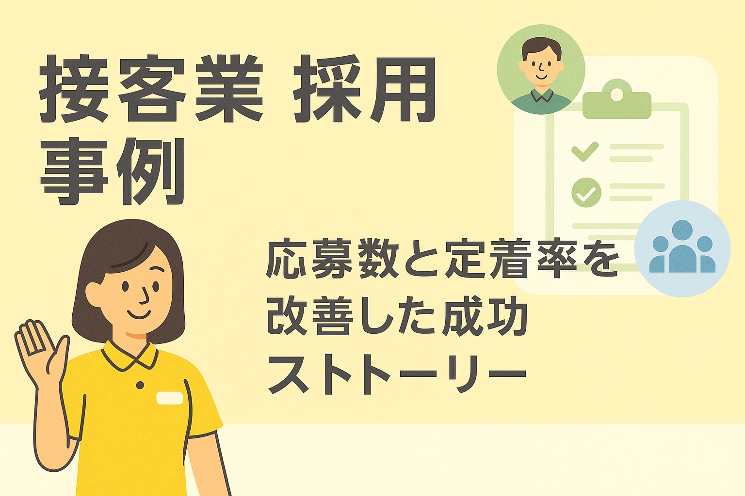 接客業 採用 事例｜応募数と定着率を改善する成功ストーリーと実践ノウハウ