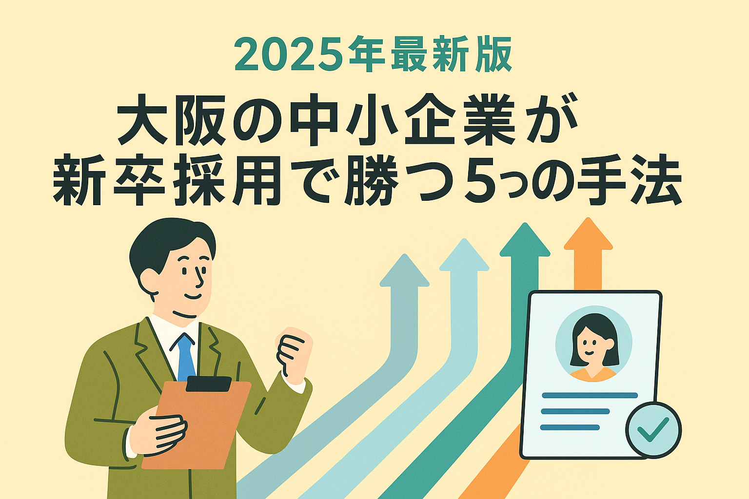 2025年最新｜大阪の中小企業が新卒採用で勝つ5つの手法とは？