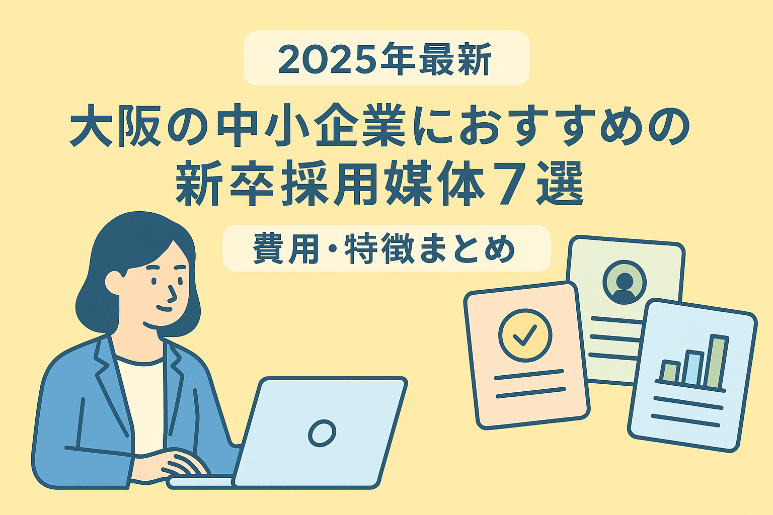 2025年最新｜大阪の中小企業におすすめの新卒採用媒体7選【費用・特徴まとめ】
