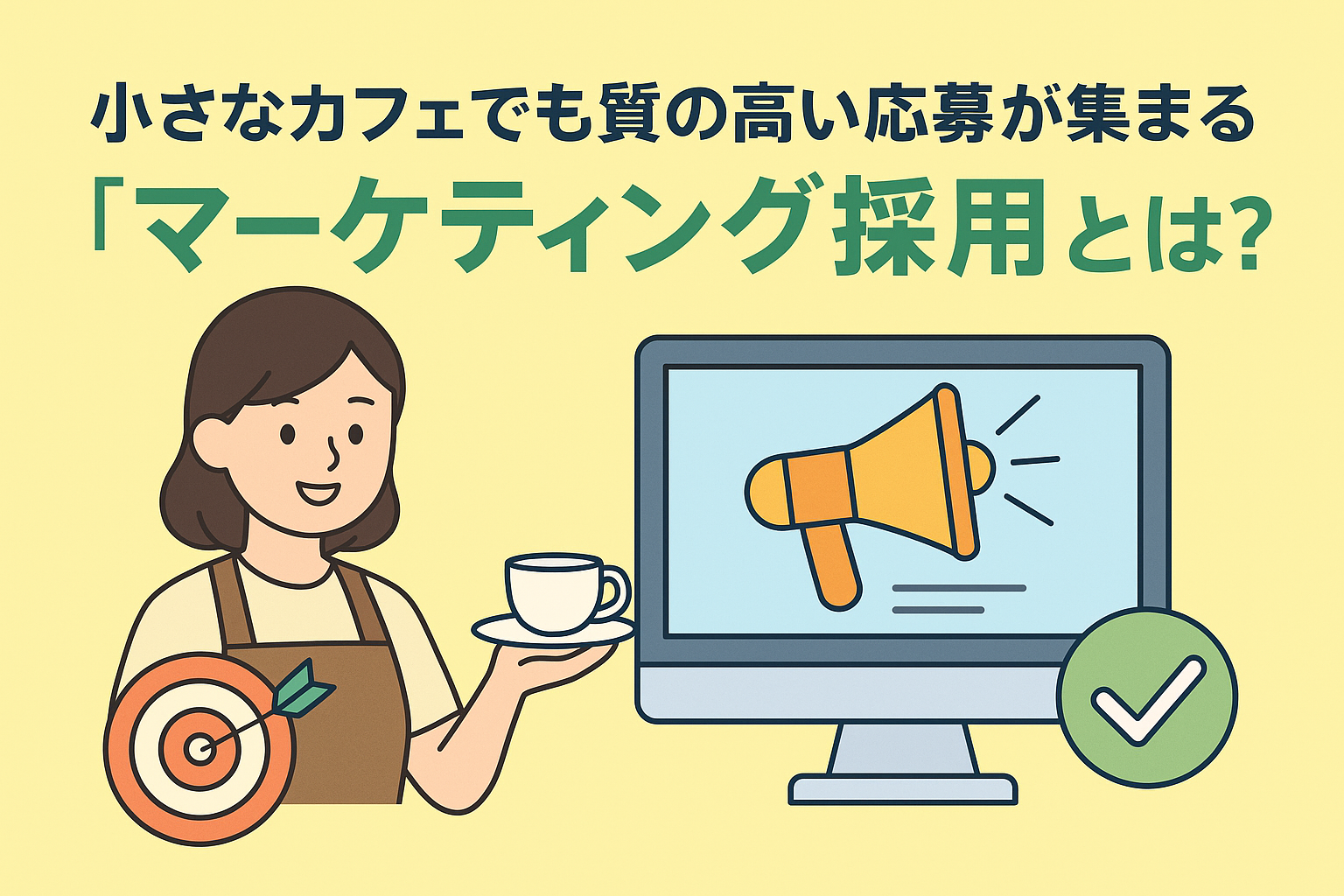 応募単価1万円以下も！小さなカフェでも質の高い応募が集まる「マーケティング採用」とは？【2025年最新版】